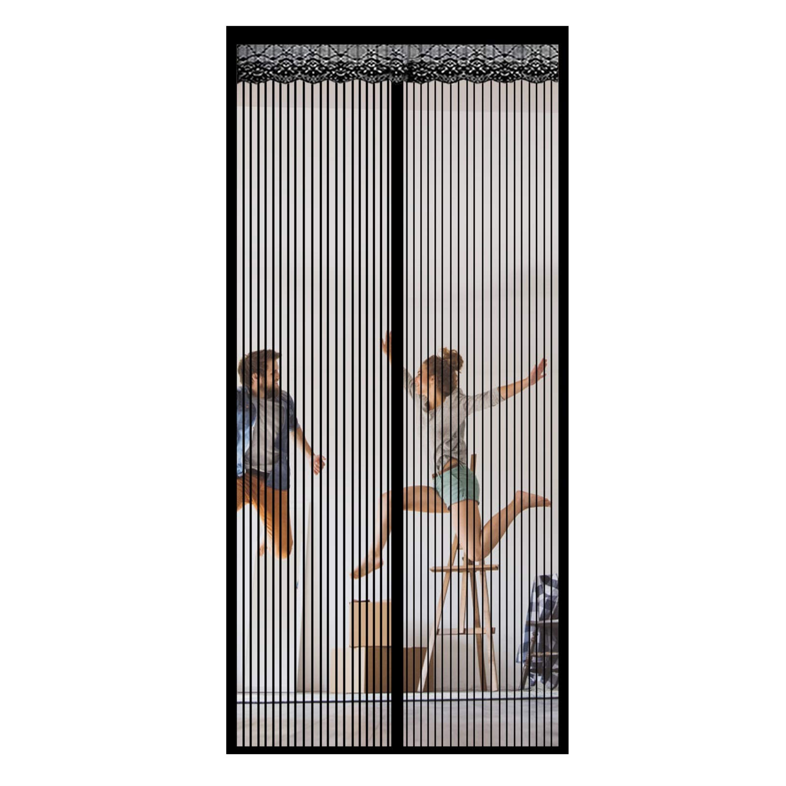 Moustiquaire aimantée porte 165x225 pour stopper mouches et moustiques