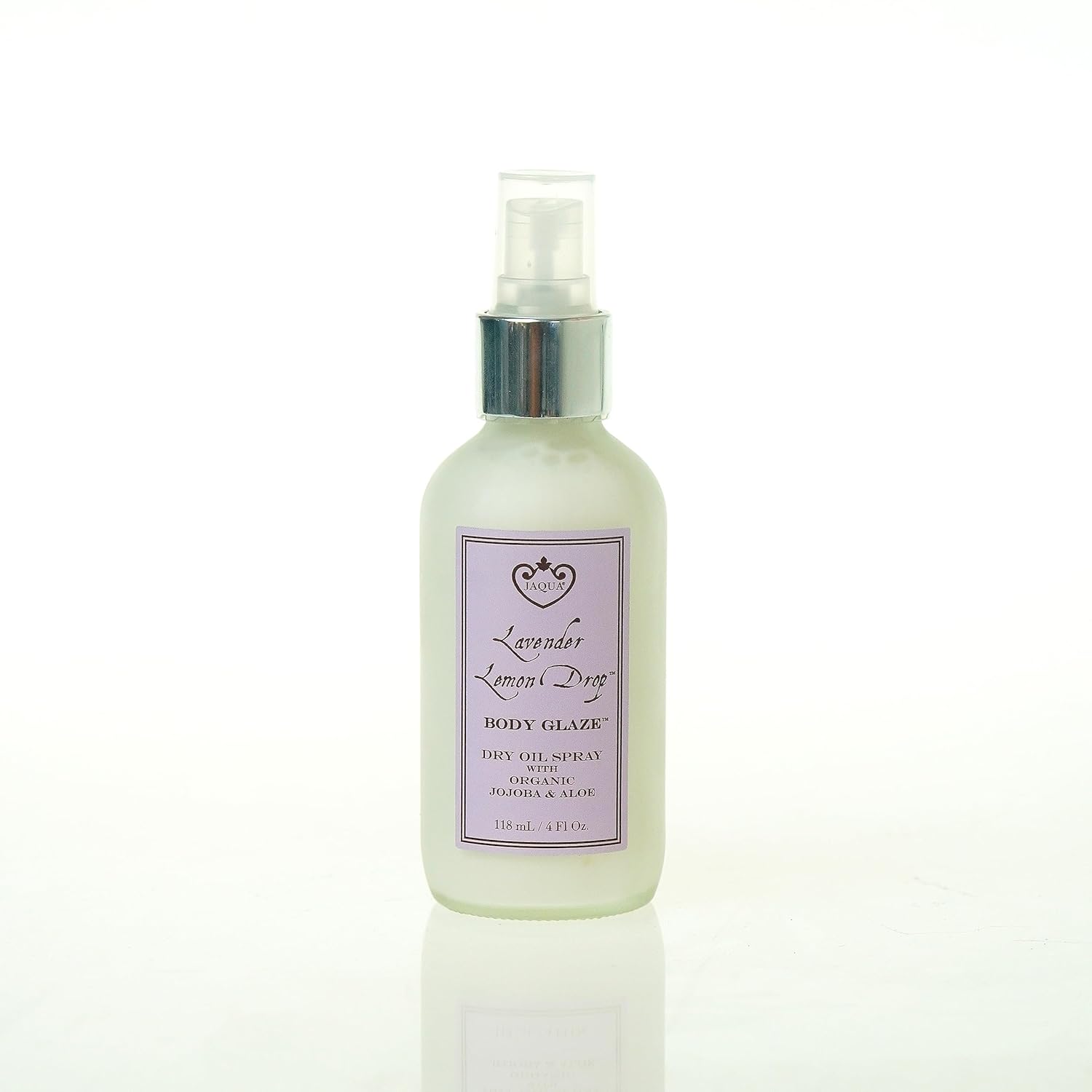 Jaqua Body Glaze Dry Oil Spray with Organic Jojoba and Aloe - Lavender Buttercream Frosting