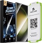 MAGIC JOHN 2 Pack Screen Protector for Samsung Galaxy S23 Ultra - PET Film, Fingerprint ID Compatible, Easy Installation, Shock-Resistant, 3D Curved, Bubble Free