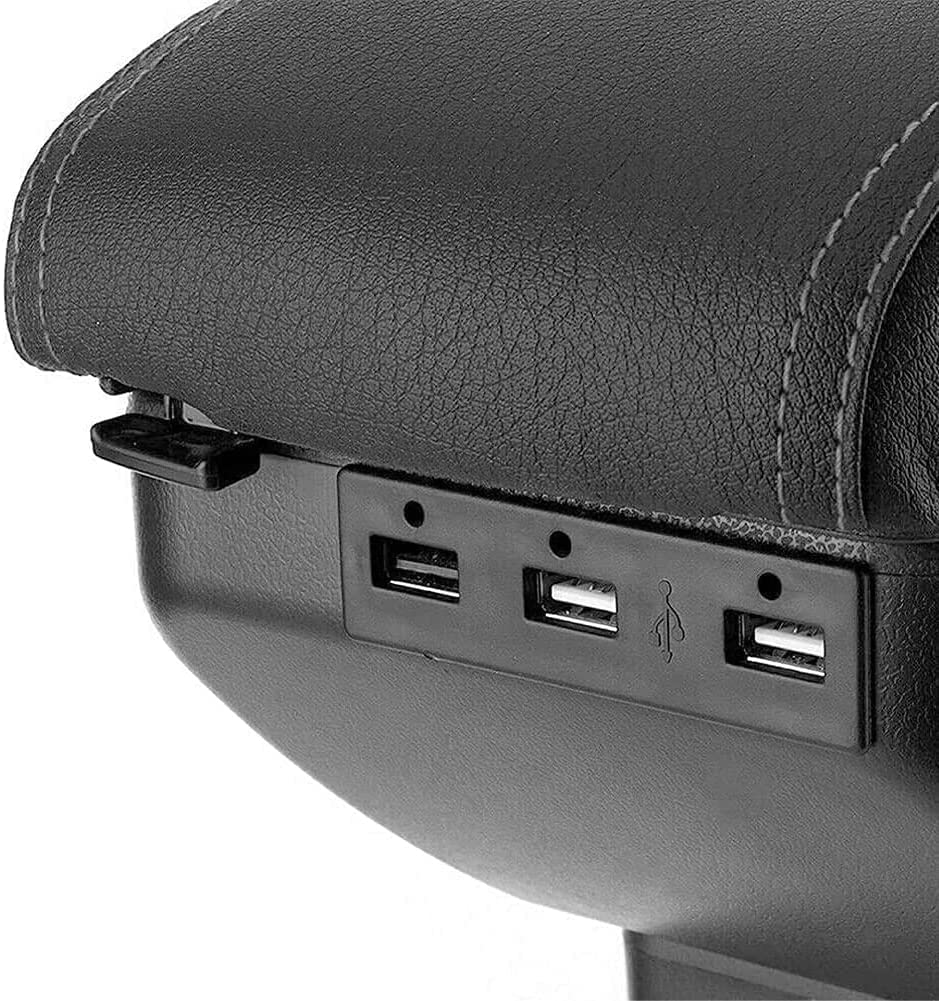 Bracciolo Auto Con Vano Portaoggetti Per Nissan Juke ESQ 2014-2017 – Poggiabraccio Regolabile E Morbido – Installazione Plug And Play