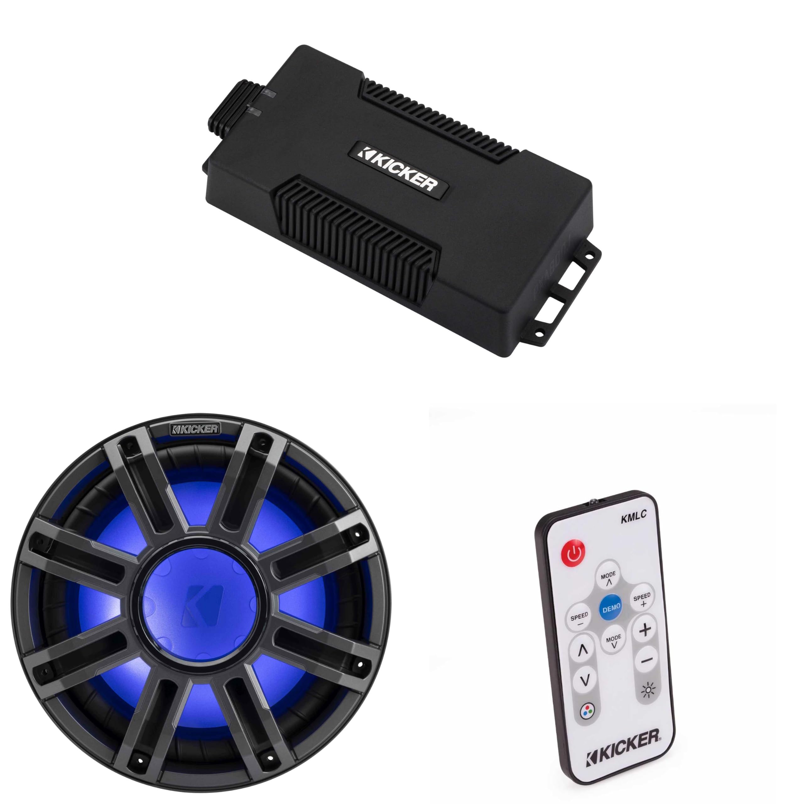 Kicker 48PXA6001 Weatherproof Powersport Mono Amp & 12