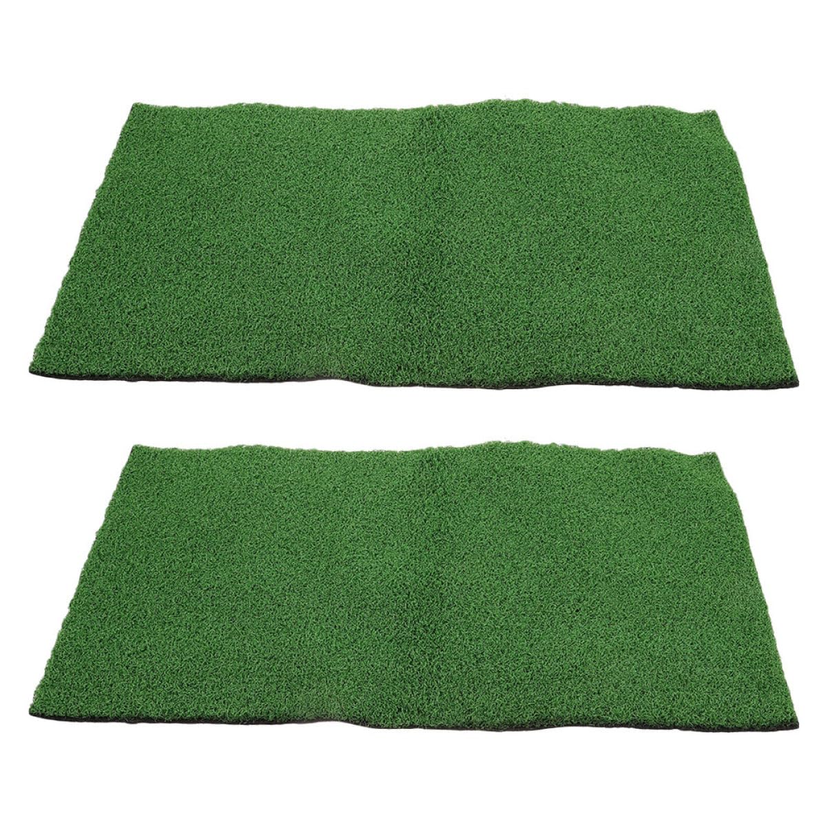 Alipis Piattaforma Basking in Erba Artificiale 2 Pezzi, Plastico Verde | Forma Prato, per Habitat Acquatici e Acquari, Design Realistico, Struttura Stabile, Facile da Pulire
