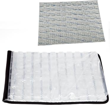 FlexiFreeze Party Mat Chiller - Food Cooling Buffet Cooler for Cold Serving Black 19" x 15" and FlexiFreeze Party Mat Chiller Refill Ice Sheet - Extra Replacement Ice For Extended Cooling