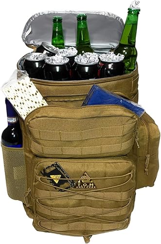 Miniatura 8 de Mochila térmica táctica, aislada, resistente, extra grande para senderismo, camping, viajes de un día, playa, bono, tarjeta de crédito