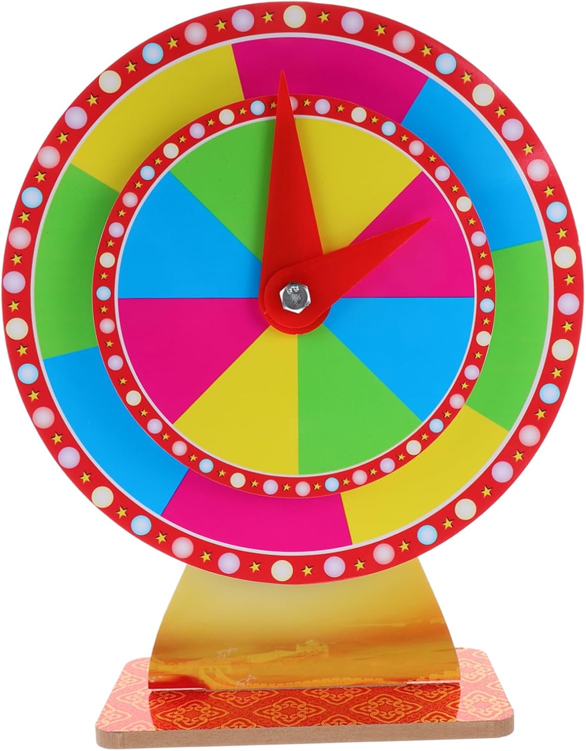 Totority Lucky Draw Wheel of Fortune Rotatable Prize Turntable DIY Game Wheel for Parties Raffle Game Turntable
