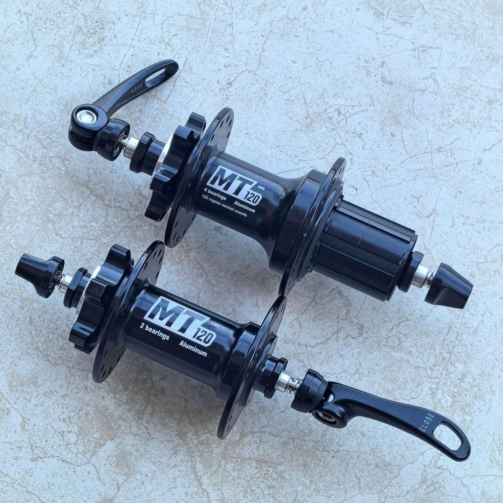 Componenti per mozzo bici con corpo a mozzo libero a 6 perni per cassette HG 28/32 fori per raggi e compatibilità asse a sgancio rapido (mozzo posteriore a 28 fori)