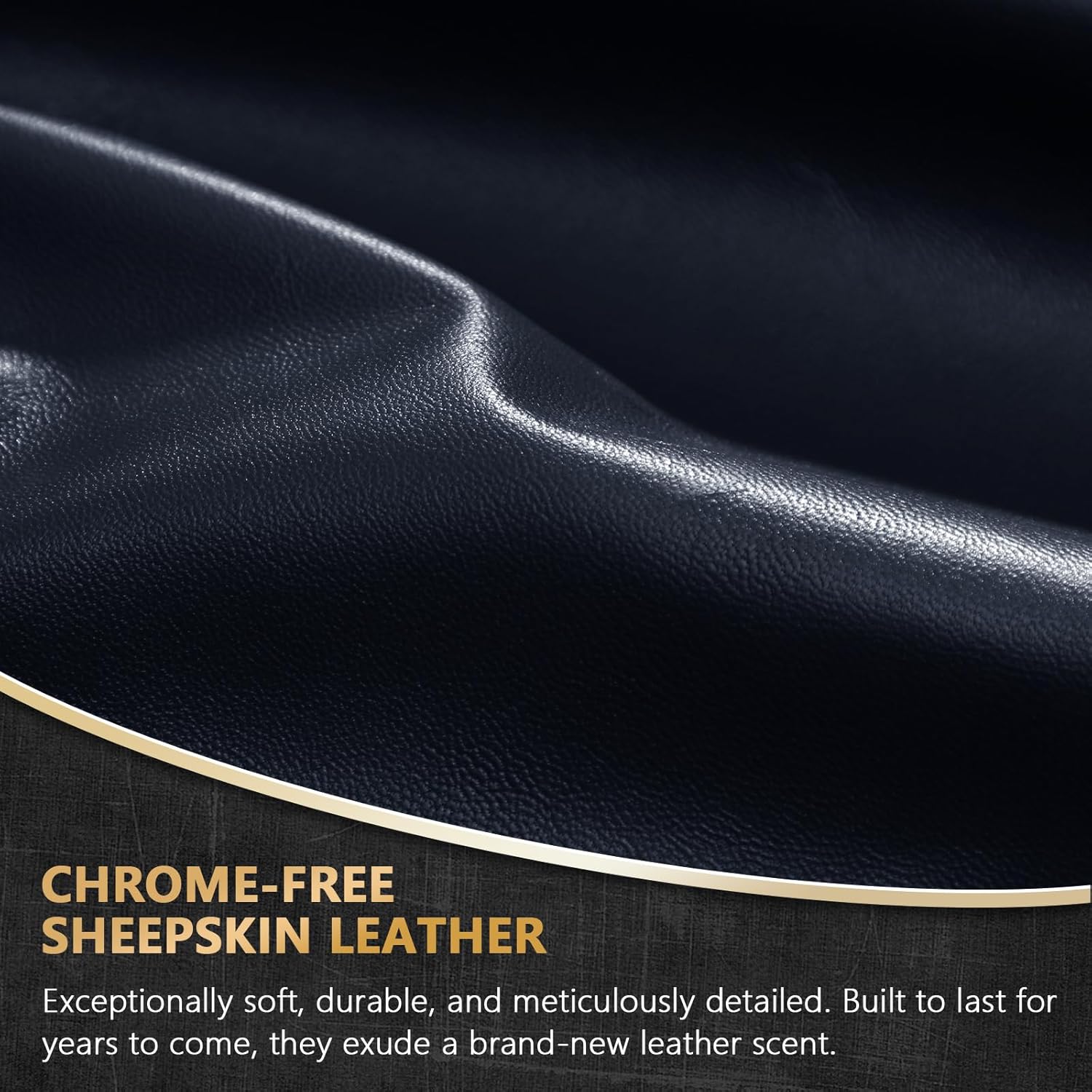 FIORETTO Men’s Winter Leather Gloves – Chrome-Free Sheepskin Driving Gloves with Cashmere Lining & Touchscreen M16516