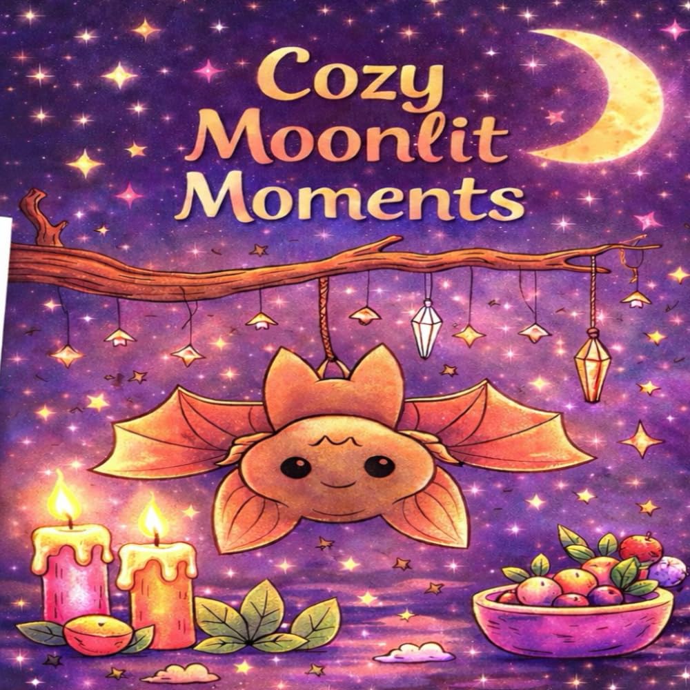 Cozy Moonlit Moments: Cute Spooky Scenes To Color And Relax