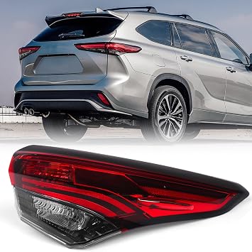 Huray Right Outer Tail Light for Toyota Highlander 2020-2023