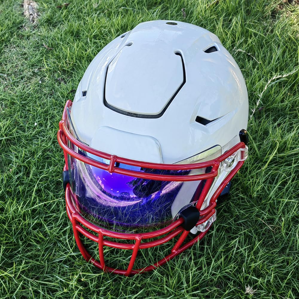 Visera de casco de fútbol antivaho resistente a los arañazos, utilizada para casco Riddell Speed Flex, fútbol para jóvenes y adultos