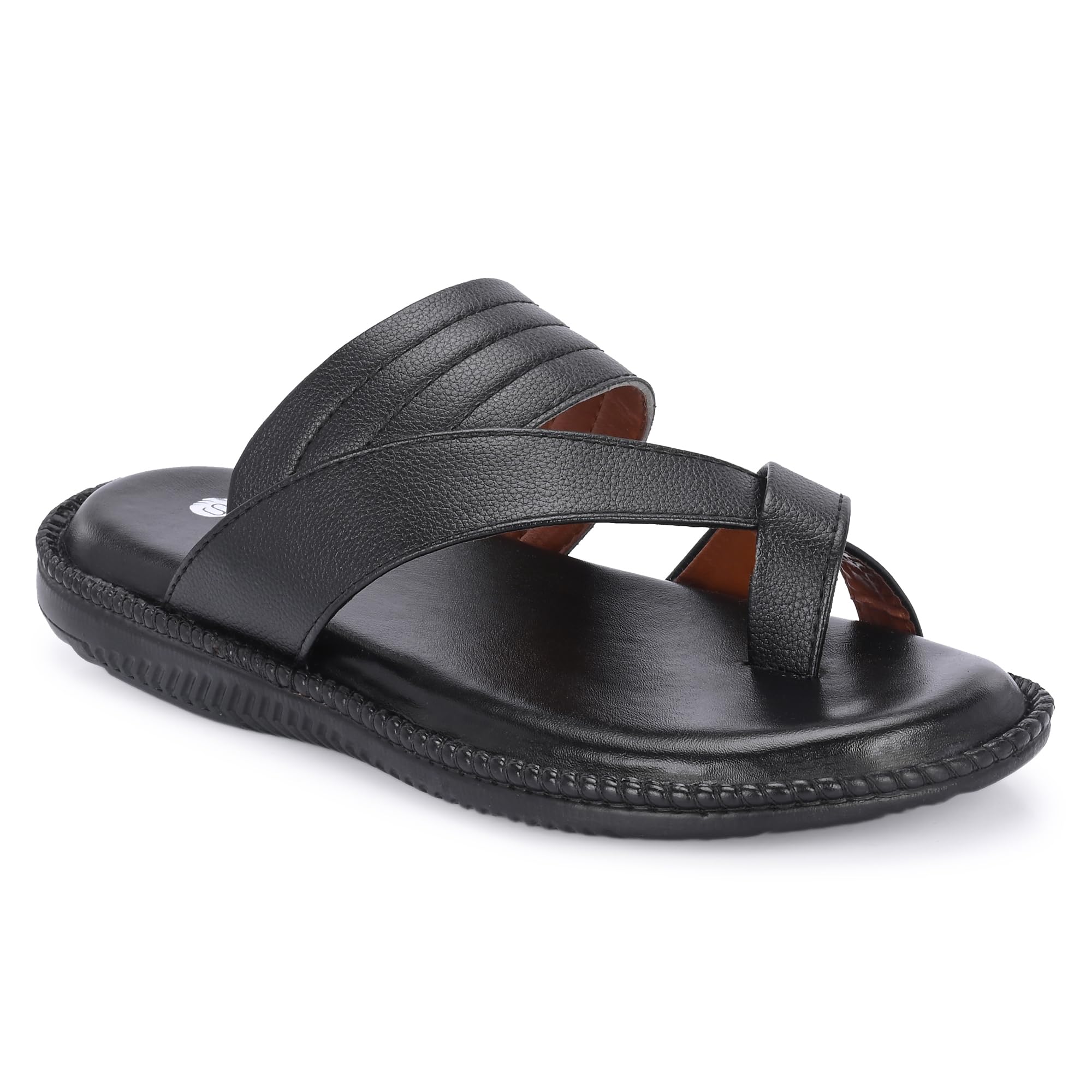 Stylelure Mens Daily Indoor Outdoor Comfort Stitched Slip On Slipper (Black) (B0D5VCJZGX) Amazon Price History, Amazon Price Tracker
