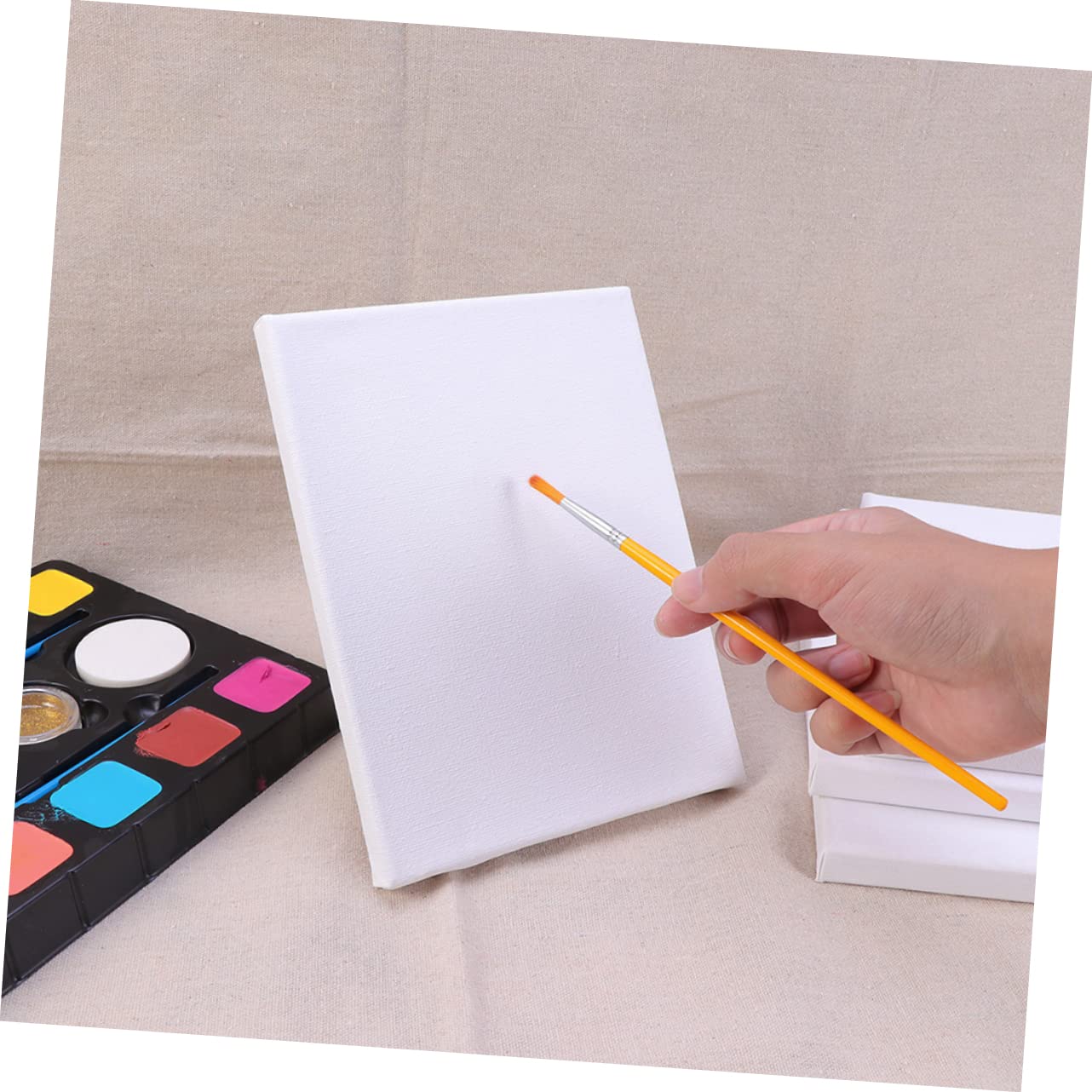 Tela da Pittura ad Olio Bianca 6 Pezzi per Disegno