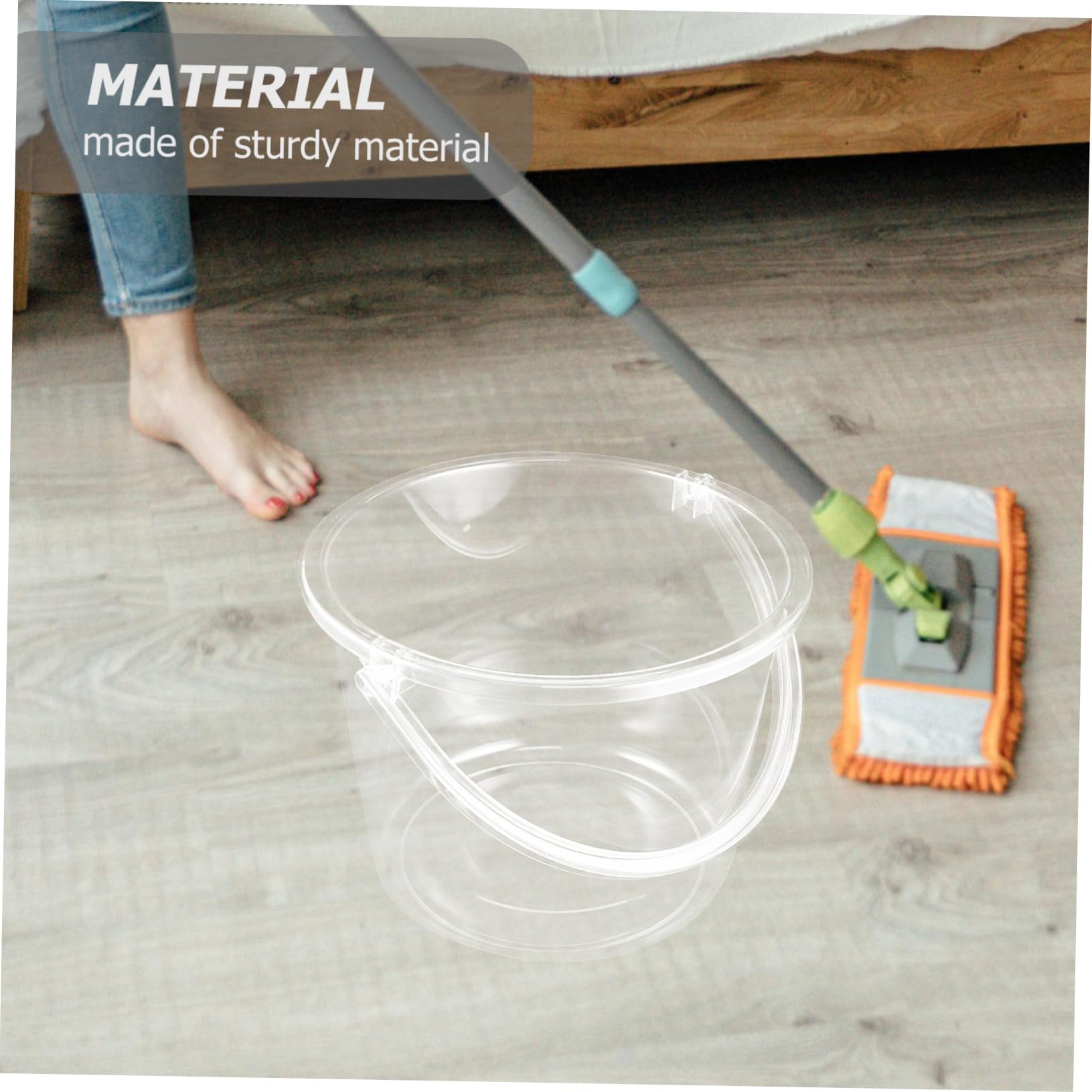 IMIKEYA Wassereimer aus Plastik mit Griff Tragbarer Eimer für Zuhause und Garten Kleiner Wascheimer Robust und Wiederverwendbar Geeignet als Sandeimer für Strand oder Haushaltseimer