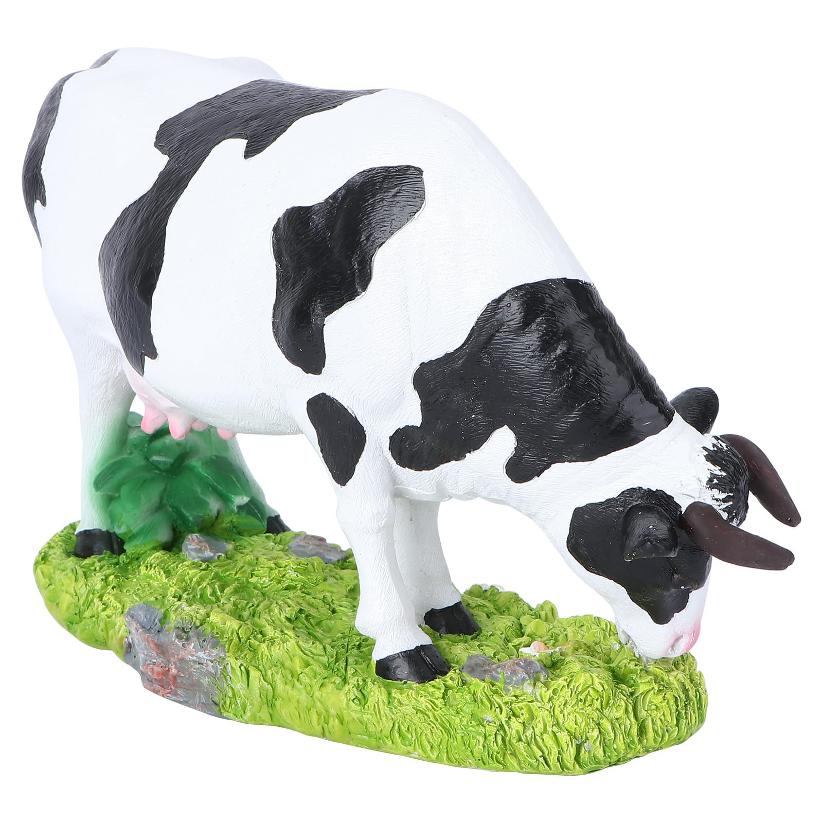 Figurine de vache en résine pour décorer un bureau ou animer le jardin