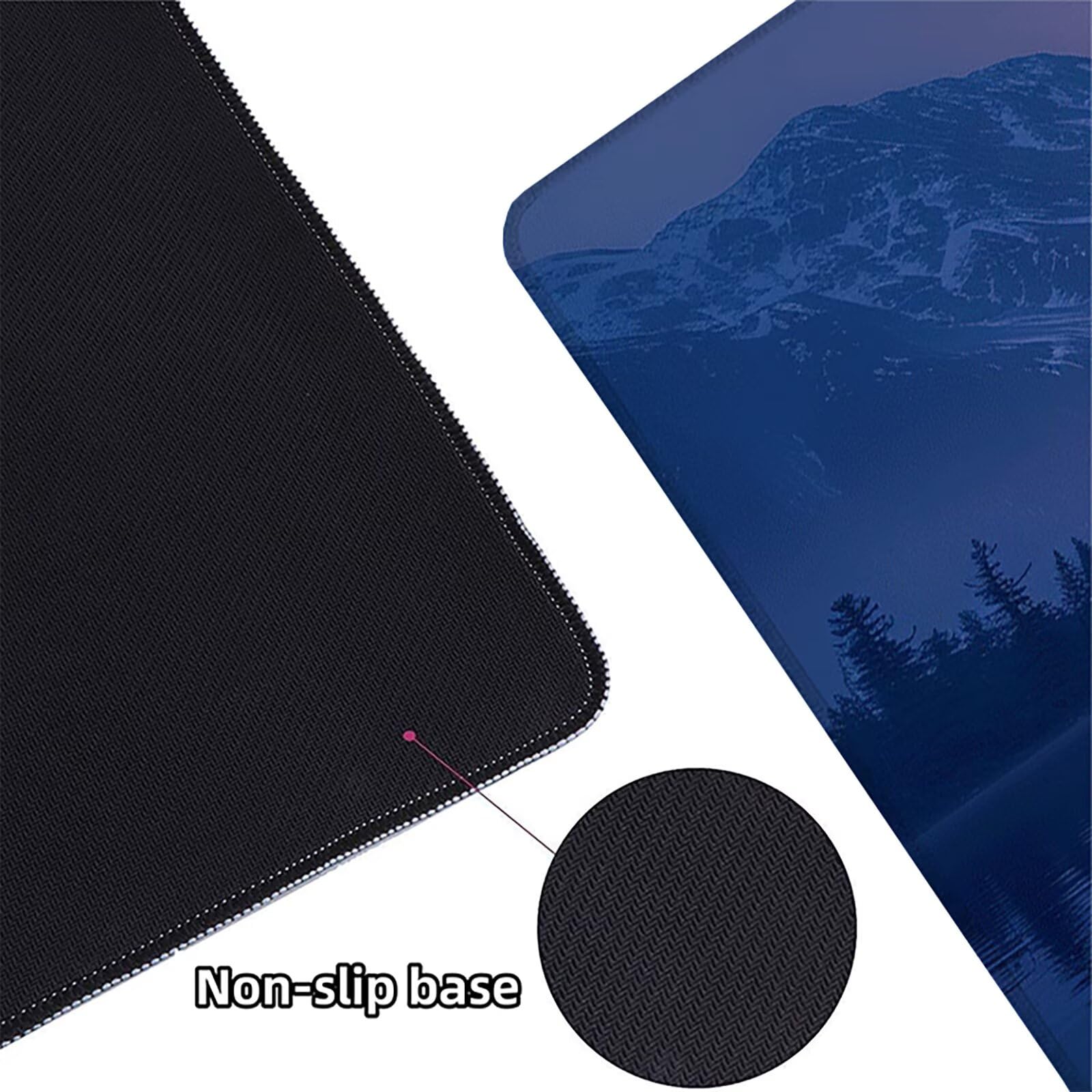 Amanecer Alfombrilla Ratón Gaming XXL 1500 x 800 mm, Alfombrilla Gaming PúRpura Mousepad con Base de Goma Antideslizante, Impermeable Desk Mat para Teclado y Raton, Accesorios Gaming, Regalos B-X