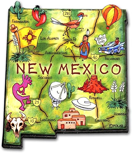 Miniatura 1 de Classic Magnets - Imán de Artwood State de Nuevo México