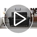 Actinidia 60" Sleeper Sofa Bed, Chenille Pull Out Couch with Side Table & USB Charging Ports, Modern Loveseat Sofa with 5-Position Reclining Backrest for Small Spaces, Black image 7