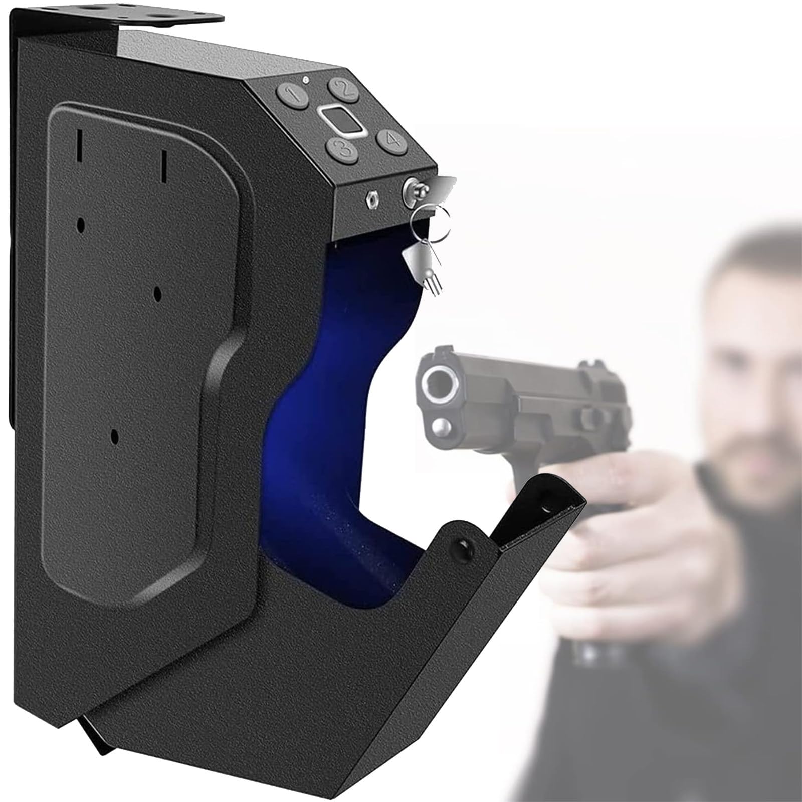 Cassetta per Armi di Sicurezza in Acciaio Dispositivo di Sicurezza per Armi da Fuoco Blocco di Sicurezza ad Accesso rapido cassaforte Accesso rapido