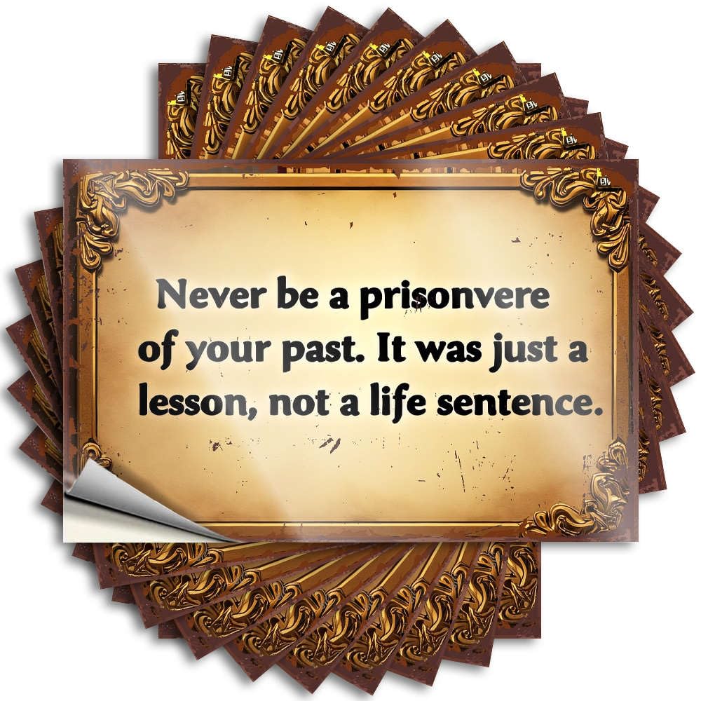 Embrace Your Past, Learn from It, Move Forward. Tattoo Fall Decor Outdoor | Southern Hat Removable Decal Pack(6X9CM)