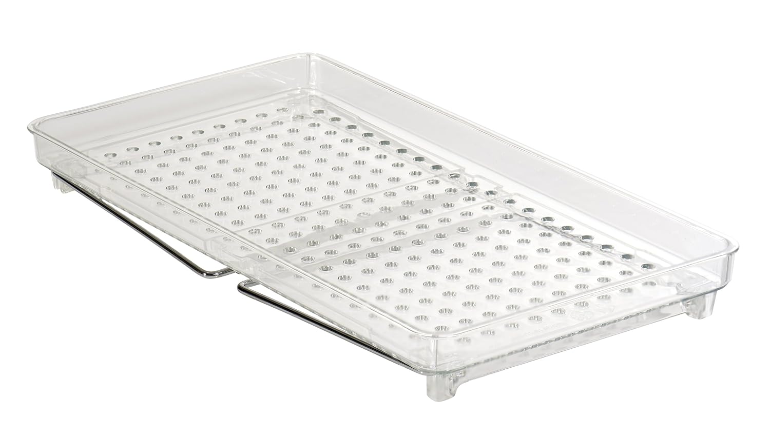 madesmart Classic Medium Stacking Shelf w/Holes | Classic Collection | Soft-Grip Dots and Non-Slip Feet