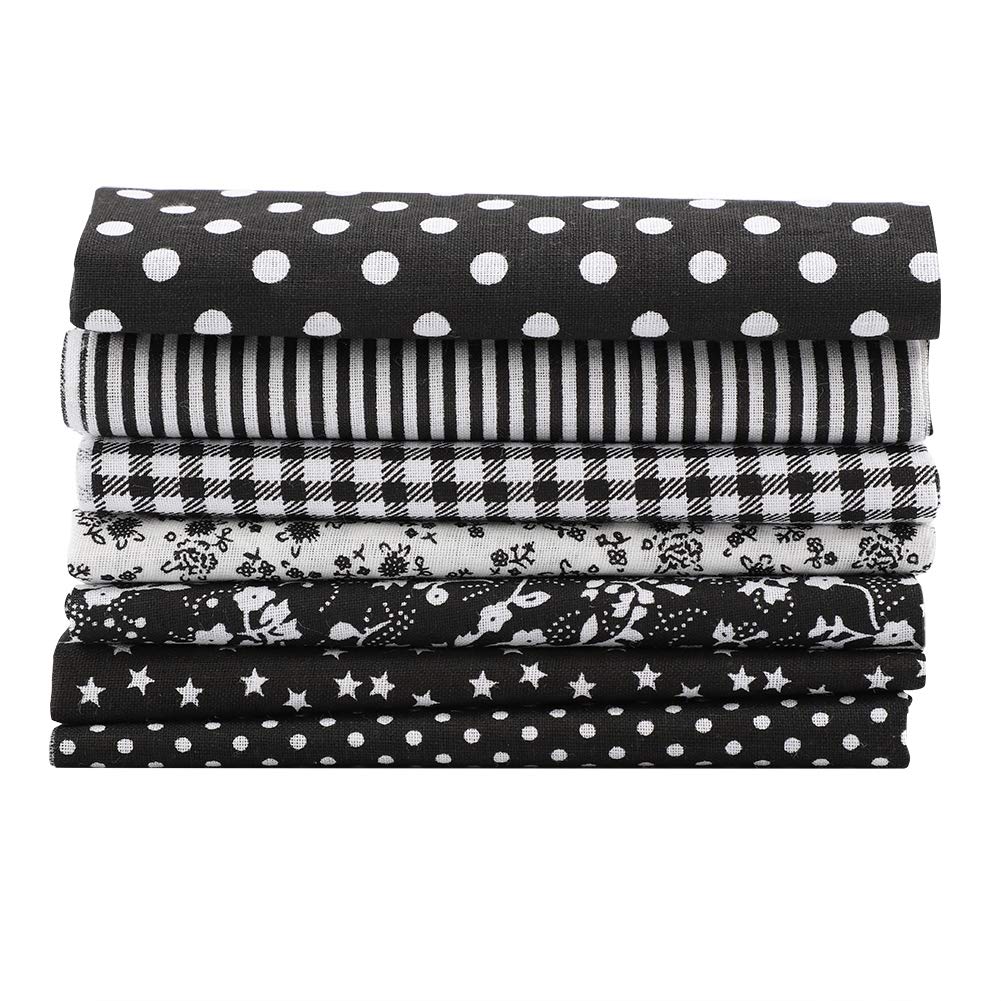 7 Stück Baumwollstoff Quadrate – Je 50 X 50 Cm, Patchwork-Stoffe Für Quilten, Nähen & Basteln