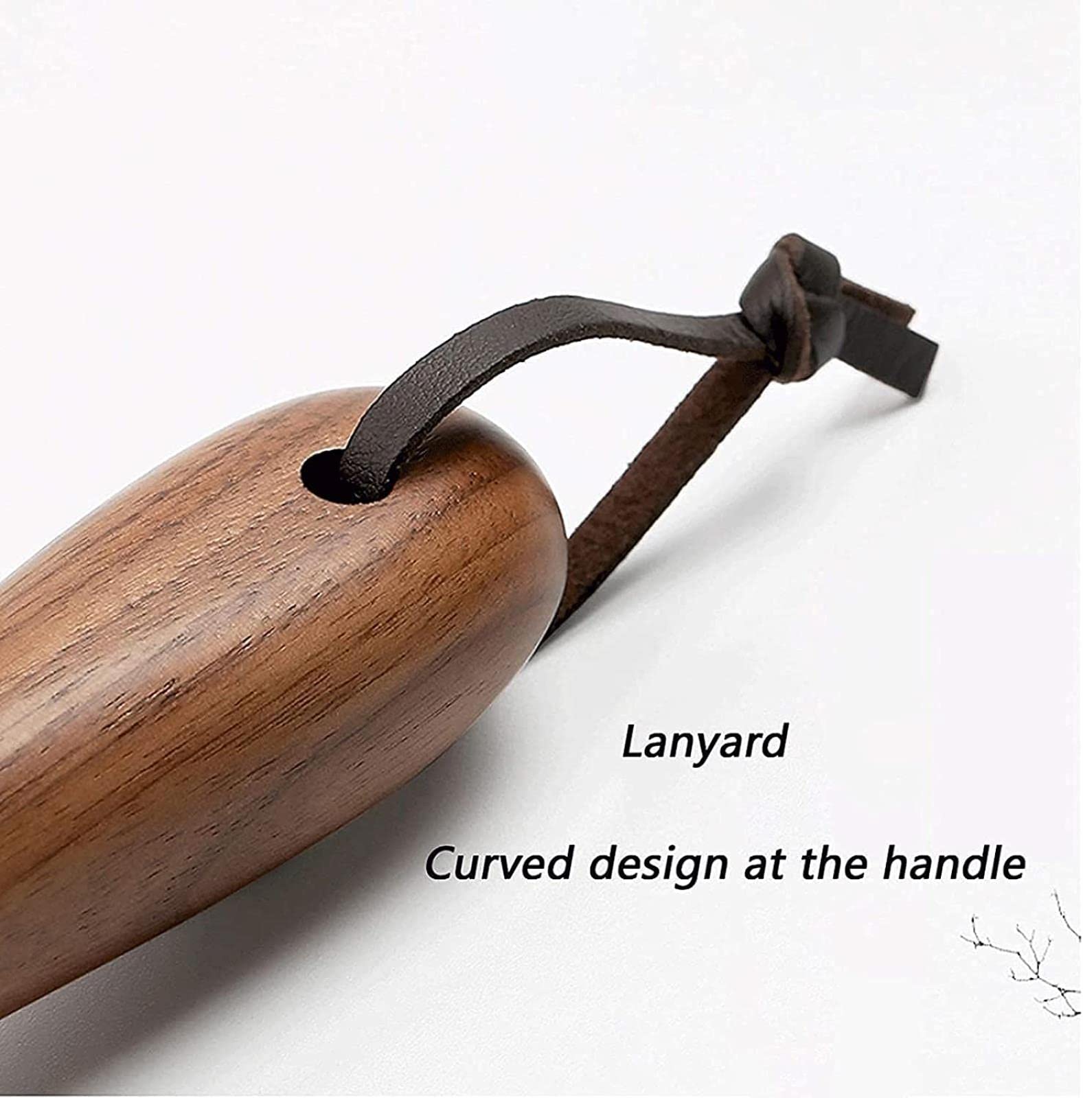 Calzador de Metal, Calzador Largo, Mango Largo, Forma Delgada, Calzador de Madera, Herramienta de Ayuda para reparación de Zapatos