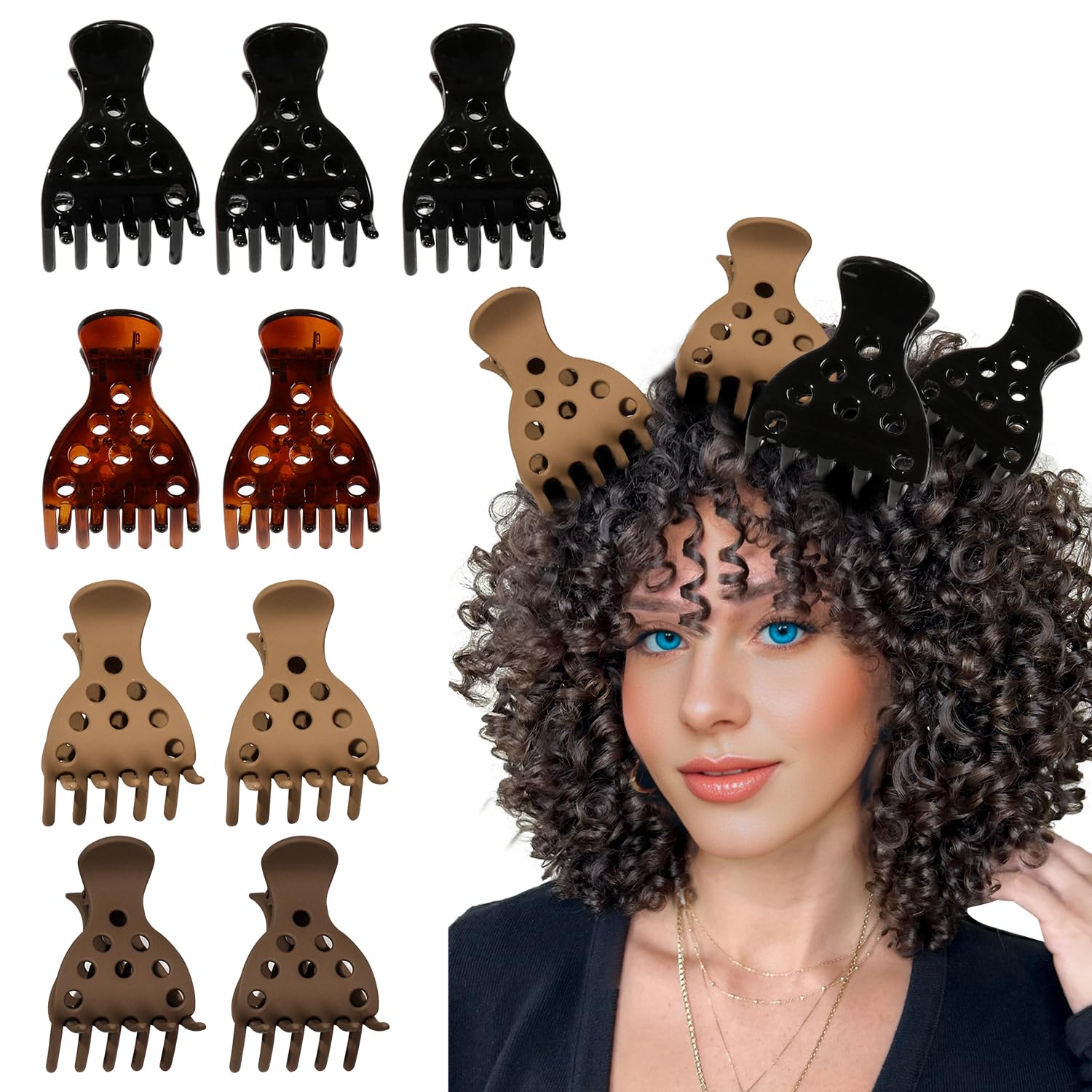 Photo 1 of 10 Hair Volume Clip?Root Clips for Curly Hair Volume and Claw Clips for Thick Hair, Root Lifter Curl Hair
