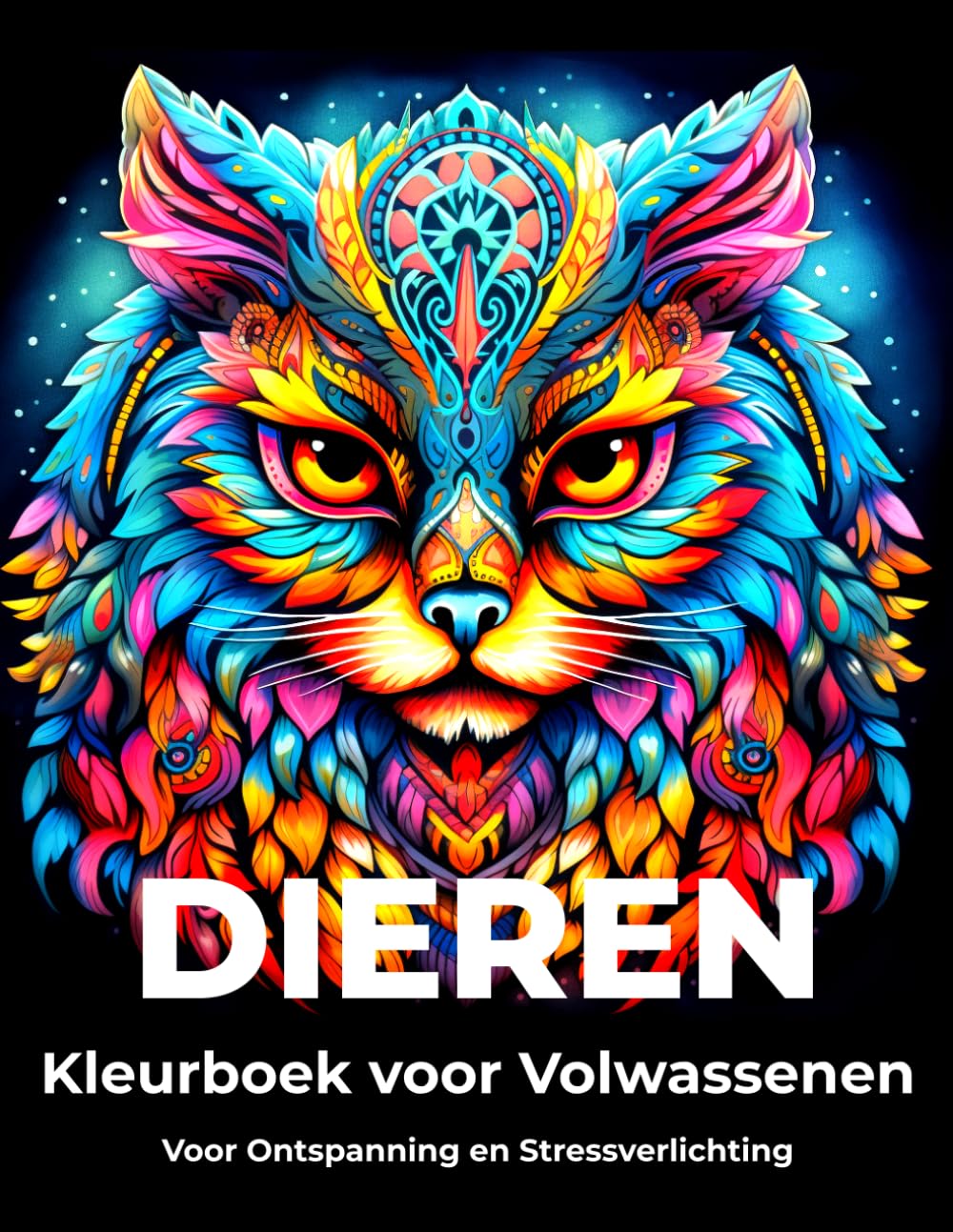 Dieren Kleurboek voor Volwassenen: Voor Ontspanning en Stressverlichting – Prachtige Kleurplaten met Mandala Dieren, Bloemen en Natuurmotieven (Eenvoudige en Ontspannende Creatieve Kleurboeken)