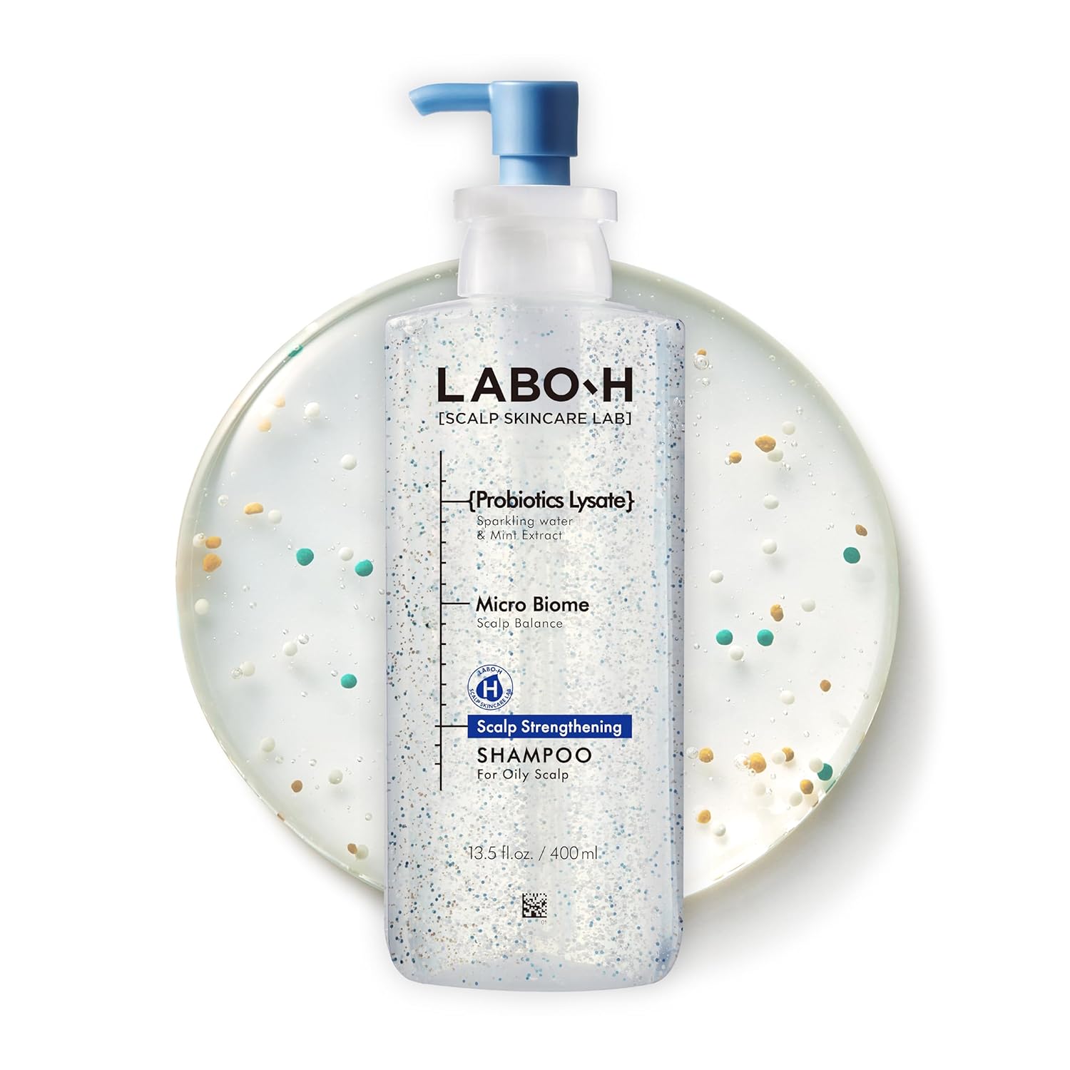 LABO.H No Sebum Shampoo | Korean Scalp Care, Instant Cooling | for Oily Scalp Exfoliator, Soothing | Korean Shampoo for Hair Loss with Rosemary and Caffeine 13.5 Fl. oz.