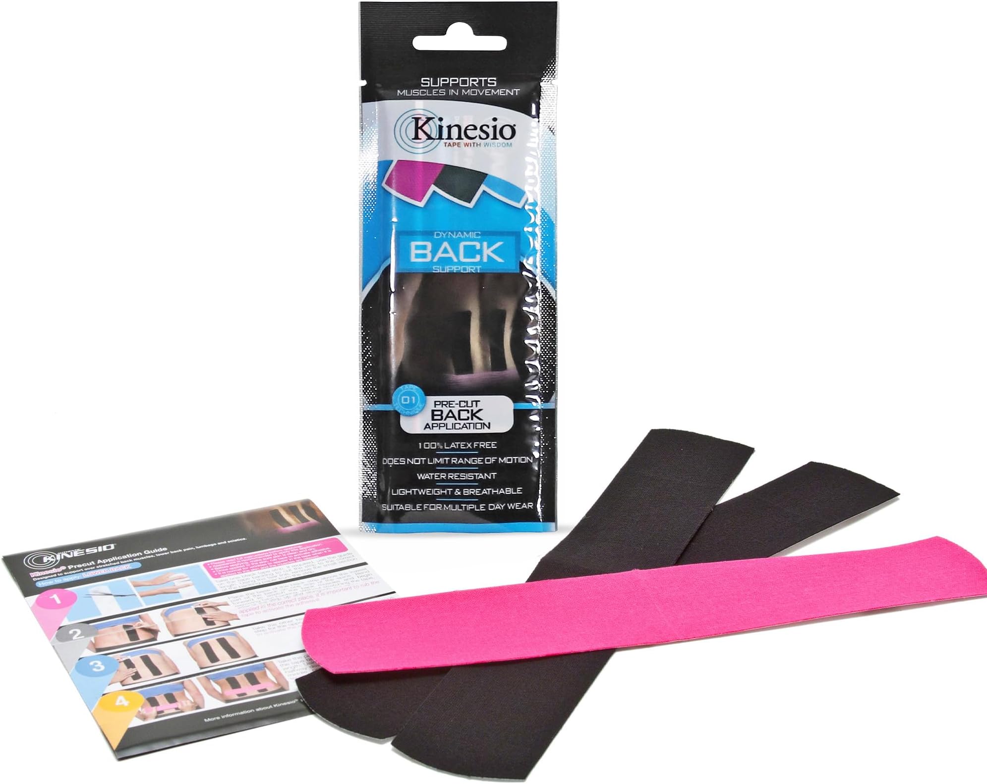 Tape - Pre-Cut Back Support - Optimized Athletic Tape Strips