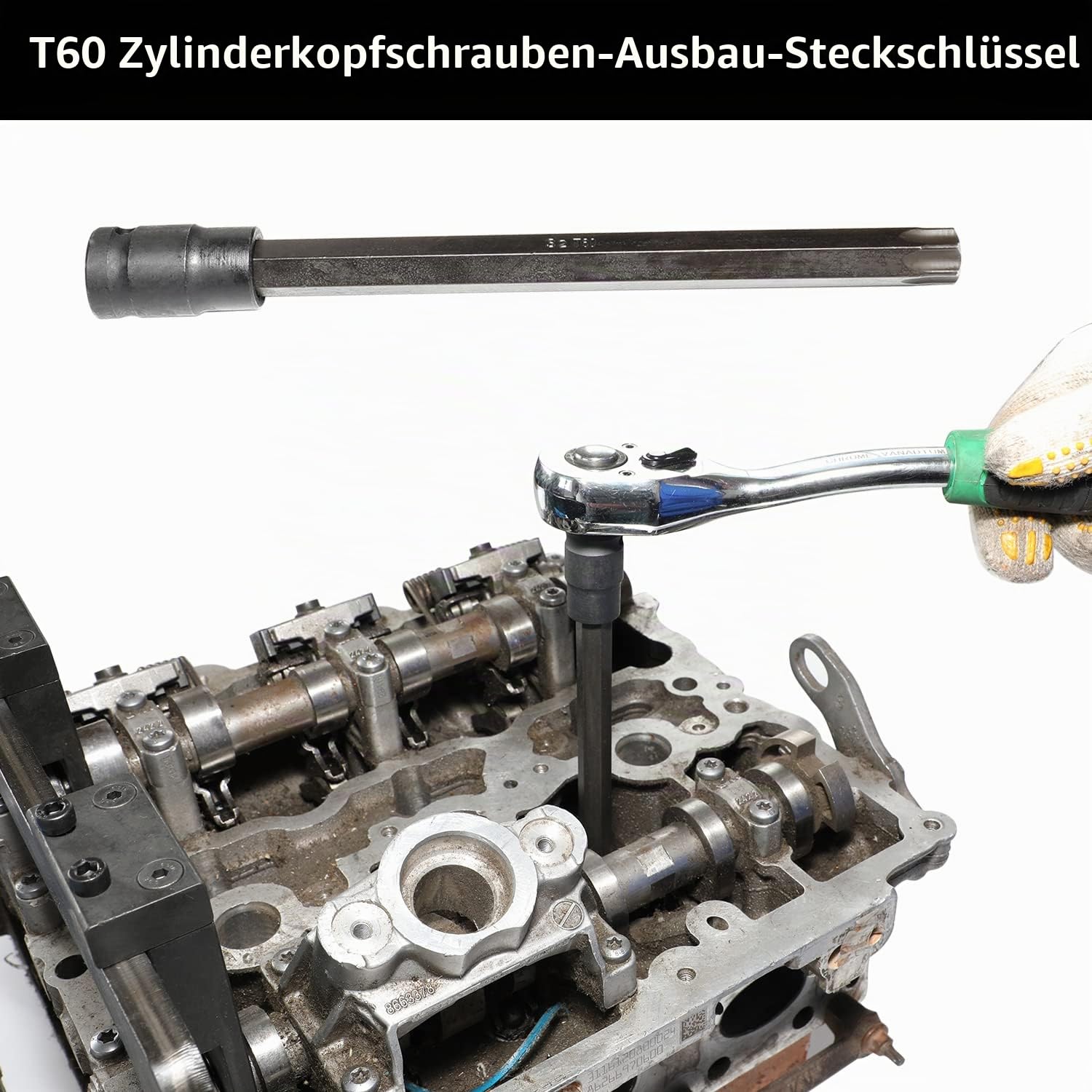 DPTOOL zahnriemen Werkzeug, Nockenwellen-Ausrichtungswerkzeug für BMW Mini B38 A15 A12 B48 A20 B58 Motor-Nockenwellen-Einstellwerkzeug-Set mit T60-Zylinderkopfschrauben-Entfernungsnuss Vanos