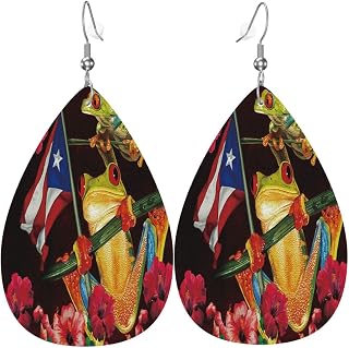 Earrings for Women, Lightweight Leather Teardrop Dangle Earrings, Fashion Jewelry for Weddings & Daily Wear
