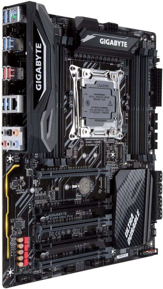 X299 UD4 Aorus Ultra Gaming Pro Chipset LGA 2066 DDR4 SDRAM ATX Motherboard - Black