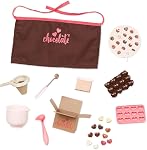 Our Generation 18-Inch Chocolate Maker Doll Coco, Posable Baker Doll, Dolls | Includes outfit pieces, baking accessories, 12 pretend heart chocolates, and scented stickers for pretend play, 18, 3+ Years