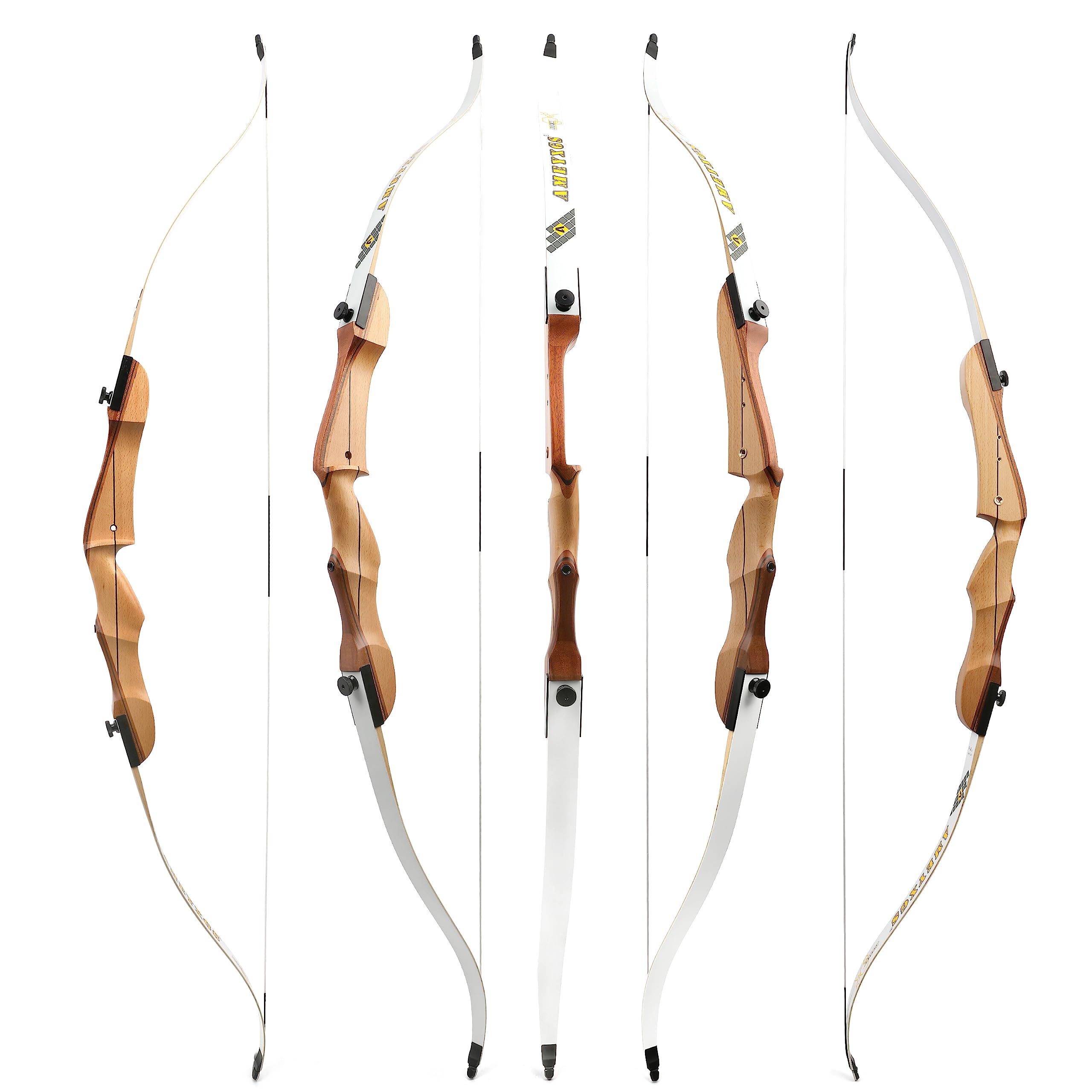 66" 68" 70" Bogenschießen Recurve Pfeil & Bogen Set für Erwachsene und Anfänger 14-40lbs Abnehmbarer geteilter Bogen für das Schießen im Freien Schießstand Bogenschießen Üben