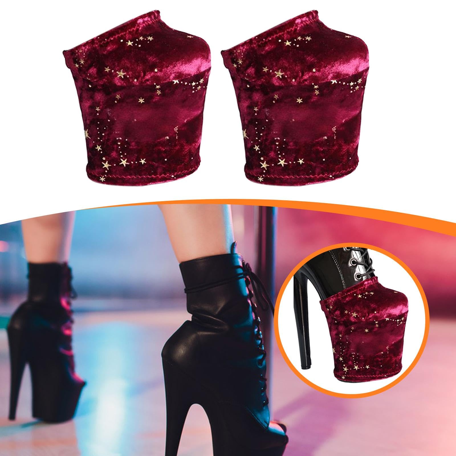 Protezioni per Stivali Da Pole Dance, Coperture in Velluto con Design Antiscivolo per Allenamento E Spettacoli, Donne