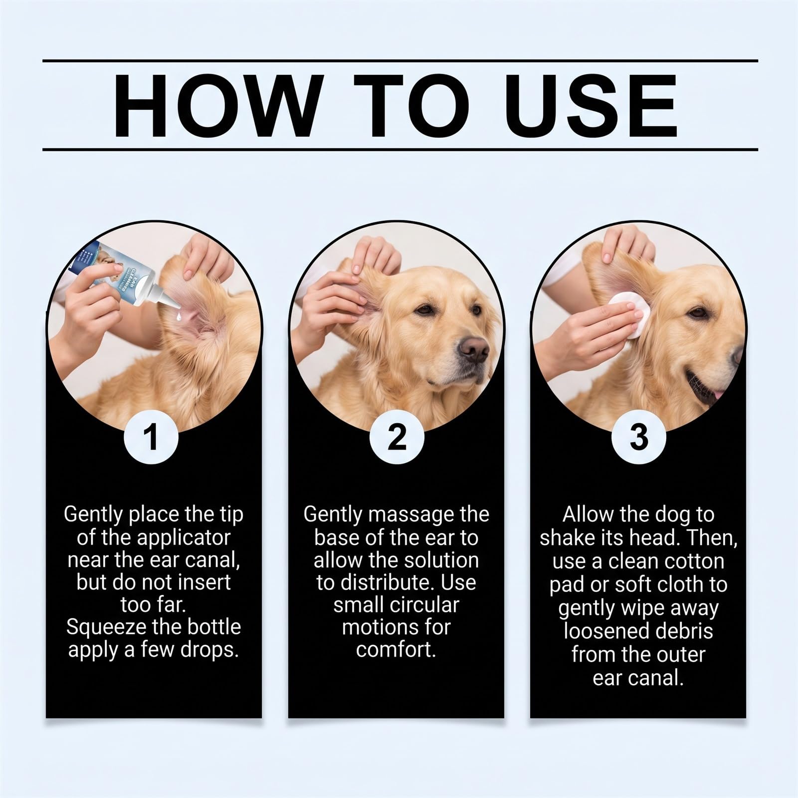 nettoyant oreille chien et chat cure oreille spray anti acariens | Soulage les démangeaisons et élimine les odeurs d'oreilles ; convient à plusieurs animaux de compagnie