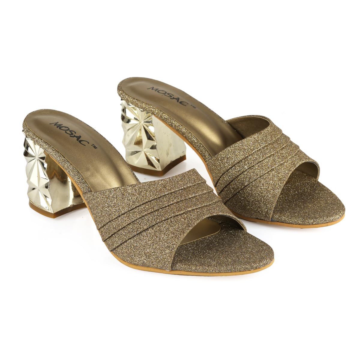 MOSAC Women Casual/Party Block Heel Mules Heel Wedding Fashion Sandals for Women & Girls (B0CTF8G17T) Amazon Price History, Amazon Price Tracker