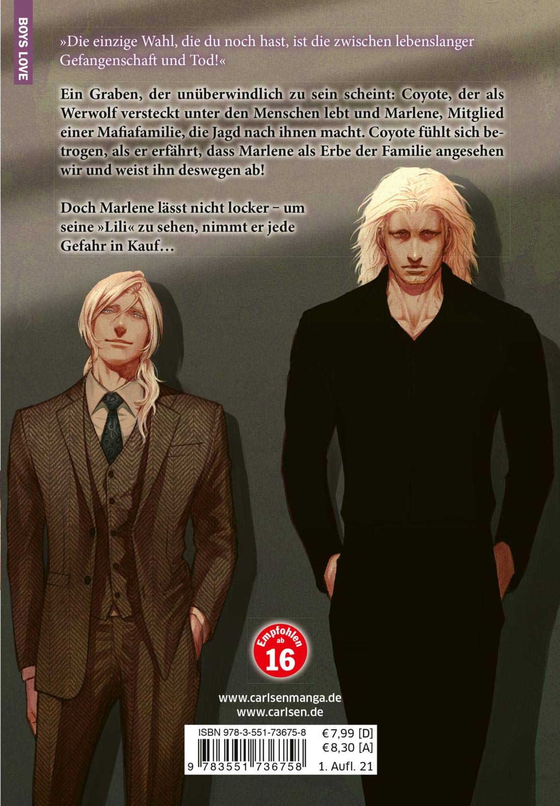 Coyote 4: Yaoi Manga | Urban Fantasy Mit Werwölfen & Mafia | Heiß Gezeichnet | Boys Love