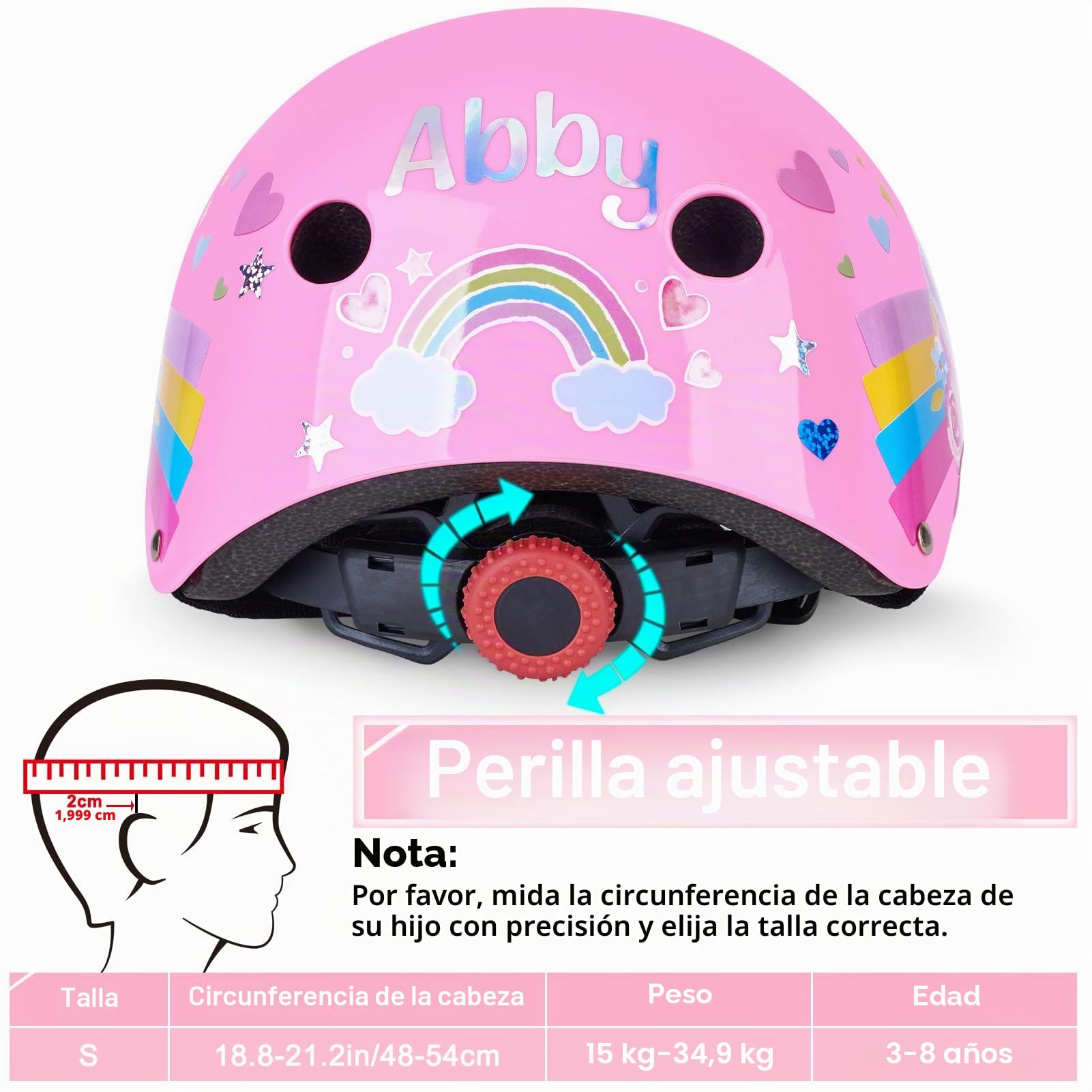 Casco Bicicleta Niños, Unicorn Castle Cascos de Ciclismo para Niños Ajustable Casco Infantil Patinete Rollerskate de 3 a 8 Años