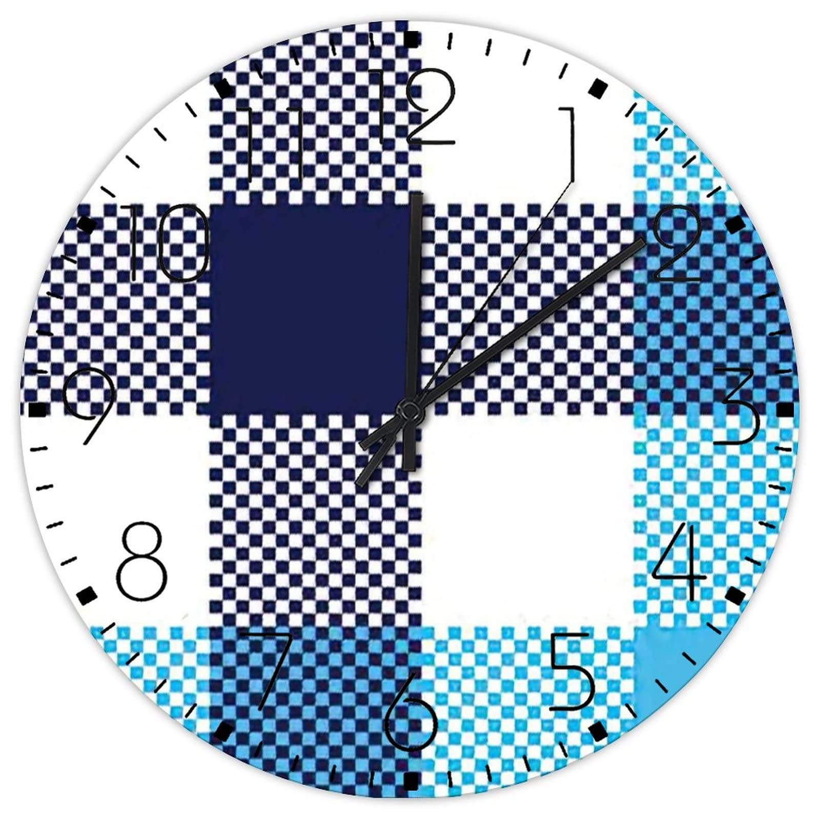 Horloge murale en bois double face pour voir l'heure partout dans la salle