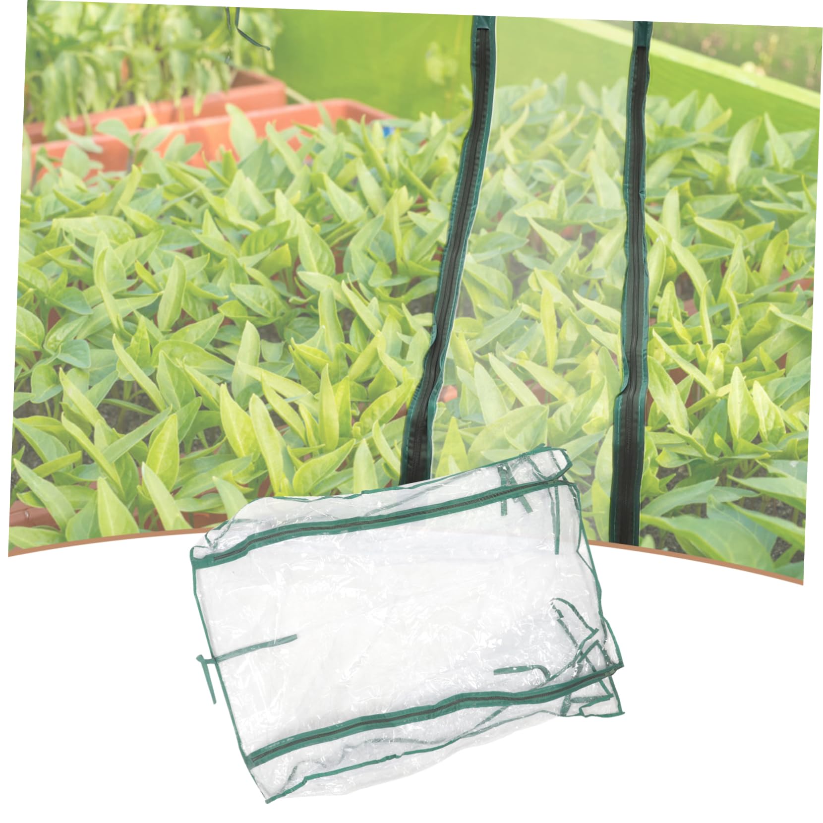 Mini Cubierta de Invernadero de Plástico, Reemplazo para Jardín | Interior, Plegable y Portátil, Genera Ambiente Cálido y Húmedo, Ayuda a Prolongar la Temporada de Cultivo