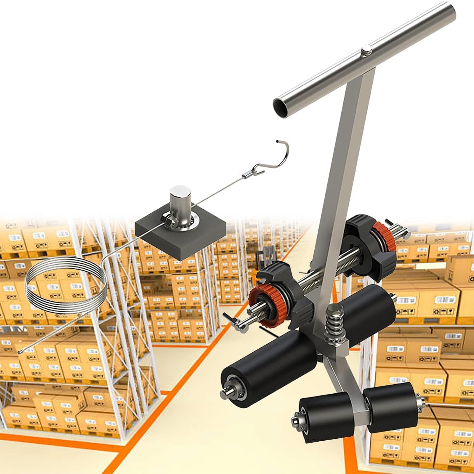 IUokLU Floor Tape Applicator Machine, Professional Court Line Marker for Basketball Courts, Parking Lots, Workshops