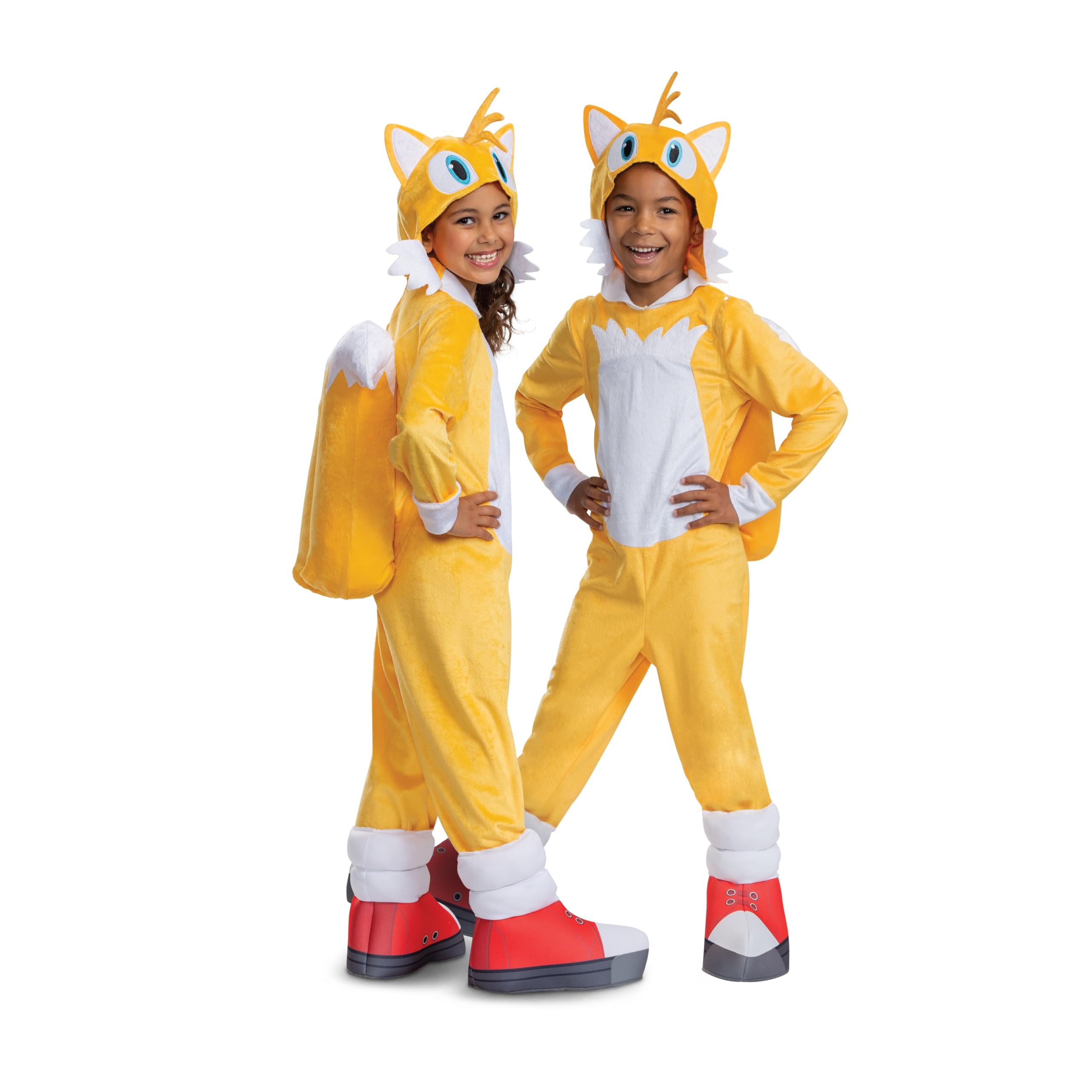 Disguise Kid's Sonic 2 Tails Costume - Child Miles Tails Prower Cosplay Outfit - Boys & Girls Video Game Character Costume