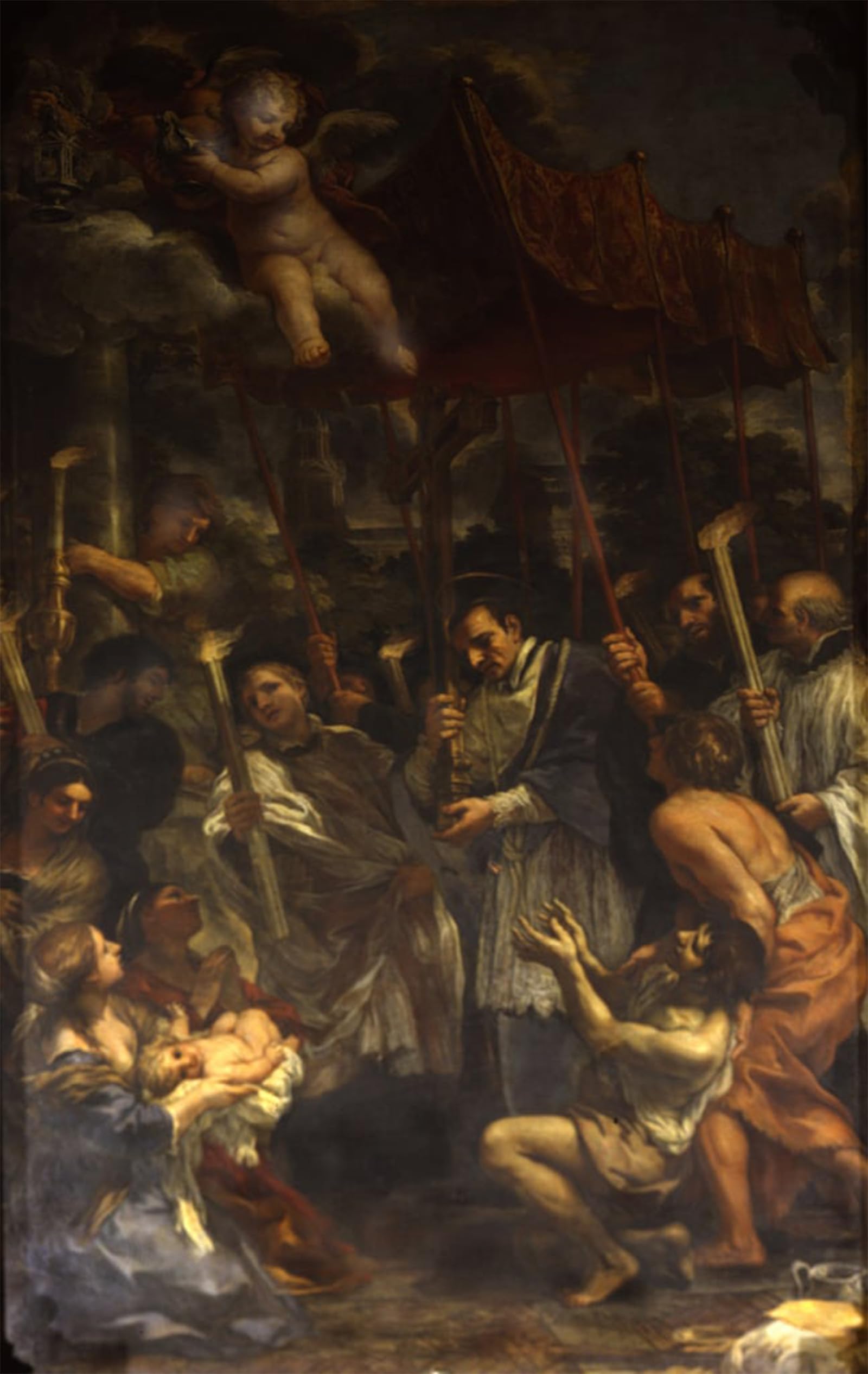 Posteriik No Frame Famous Animal Posters Vintage Picture Saint Charles Carrying The Holy Nail In Procession During By Pietro Da Cortona Modern Wall Decor For Home Decor 60X90cm
