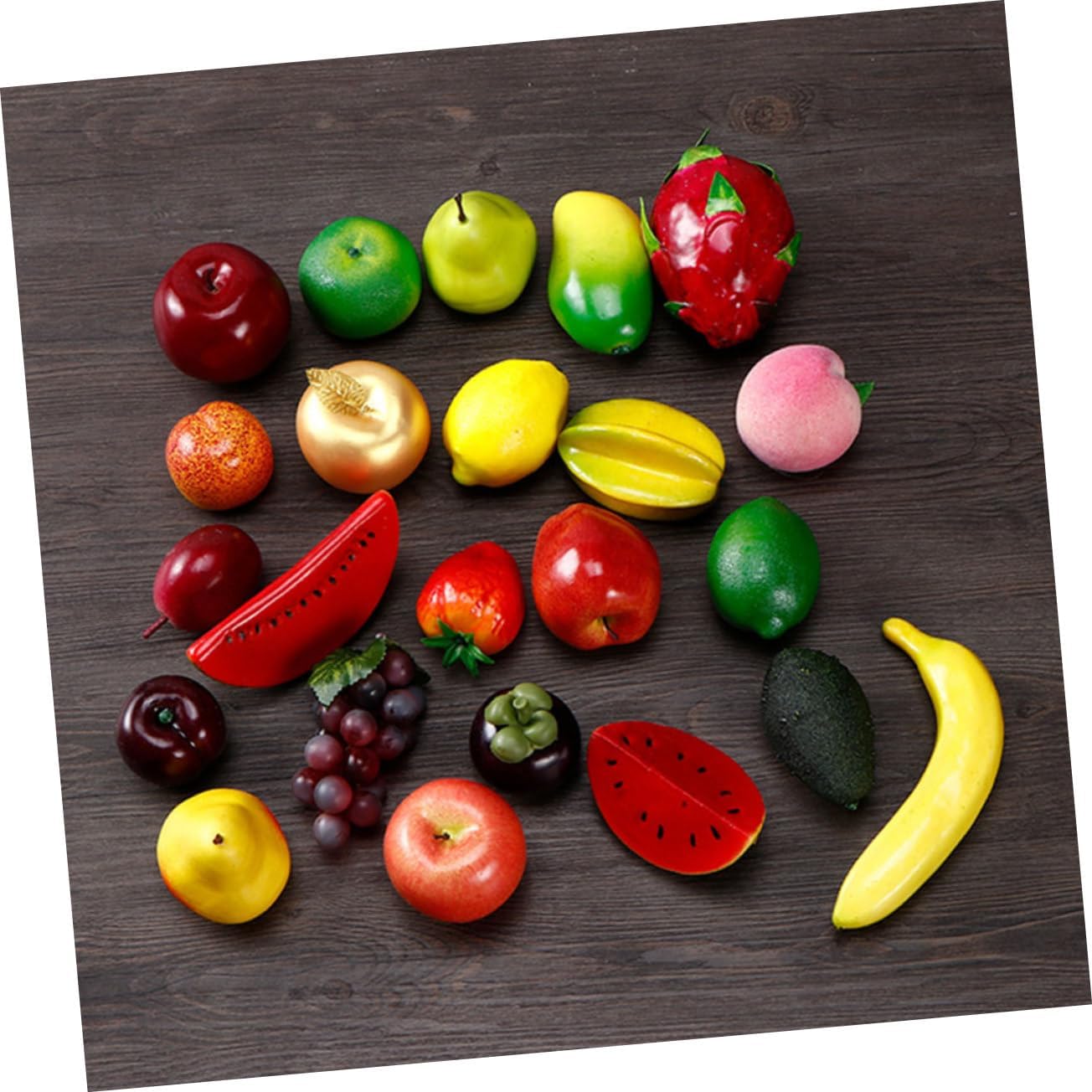 Garneck 20pcs Artificial Fruit and Vegetable Model Realistic Simulation Props for Home Decor Random Styles Photo Shoots and Gift Giving
