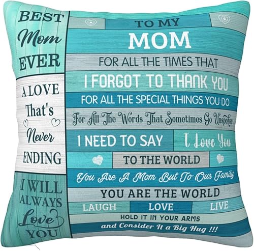 Regalos para mamá Fundas de almohada de 18 "X18" - Ideas de regalos de cumpleaños y día de la madre