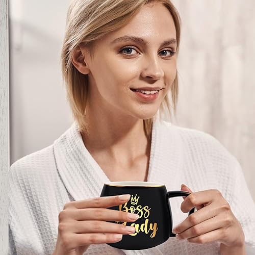 Miniatura 4 de Regalos para mujer jefa, regalos para el Día de la Madre para mujeres con vela y plato, regalos de agradecimiento para mujeres, taza de café con