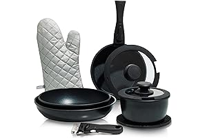 Moss & Stone 10 Pcs Camping Cookware Set