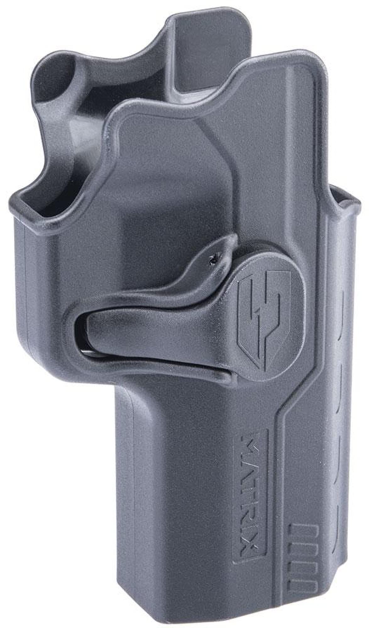 Evike Airsoft - Matrix Hardshell Adjustable Holster for EMG Archon Firearms Type B Airsoft Parallel Practice Platform (Color: Black/No Mount)